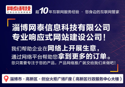 菏泽网站建设、淄博网泰科技、网站建设费用