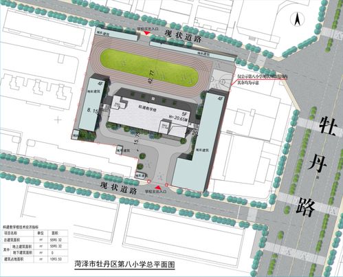 菏泽城区一小学改建规划设计方案出炉